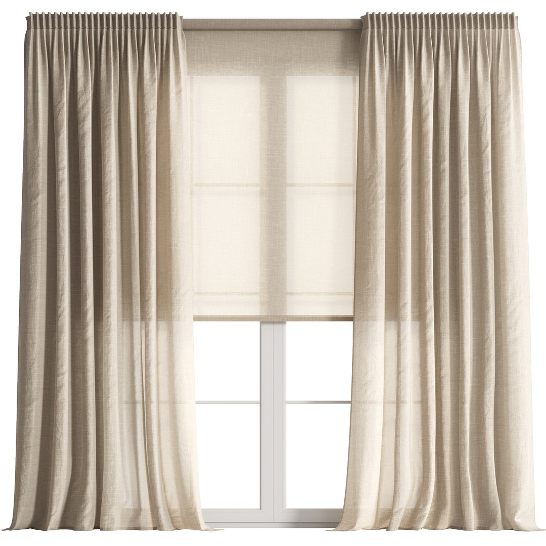 Linen Curtain with Roller Blind set 03 3D model https://p.turbosquid.com/ts-thumb/6e/JzYH3K/PX/preview09/jpg/1739967482/1920x1080/fit_q87/9b8dba97d2f0b4a70b7ac80d0873d31e523f87d5/preview09.jpg