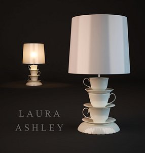 3d table lamp laura ashley model