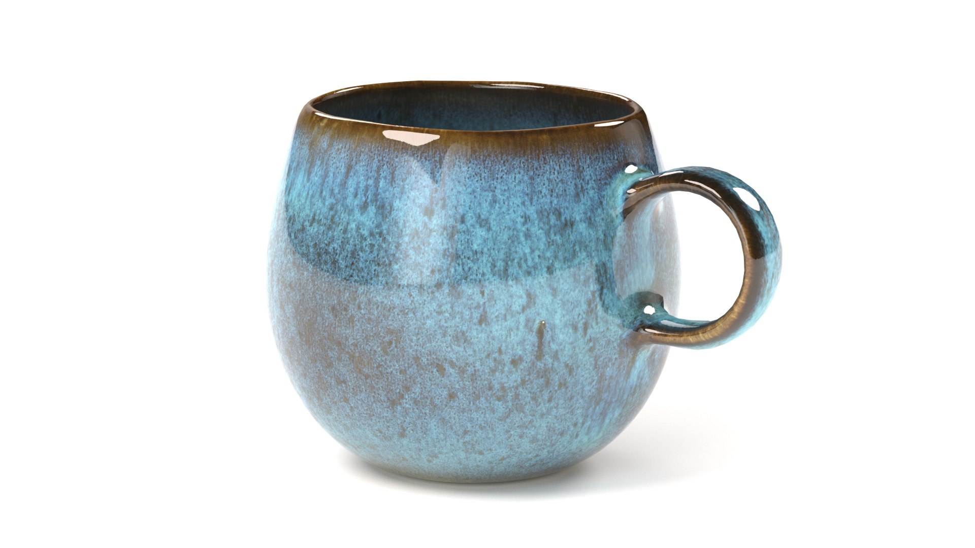 3D Model MOTEL A MIIO - Cup Blue Brown