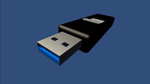 usb flash drive 3d 3ds