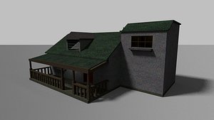 3D ranch house model