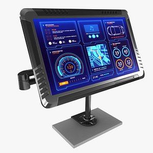 3D Sci-fi Monitor9