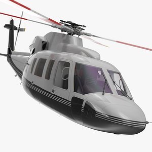 Utility Helicopter Sikorsky s76 Rigged