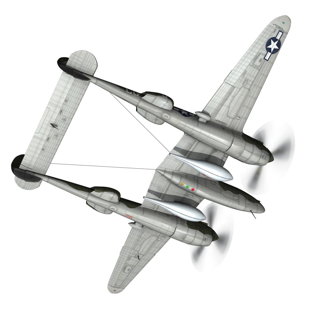 lockheed lightning - journeys 3d c4d