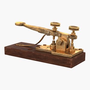 vintage telegraph device 3D model