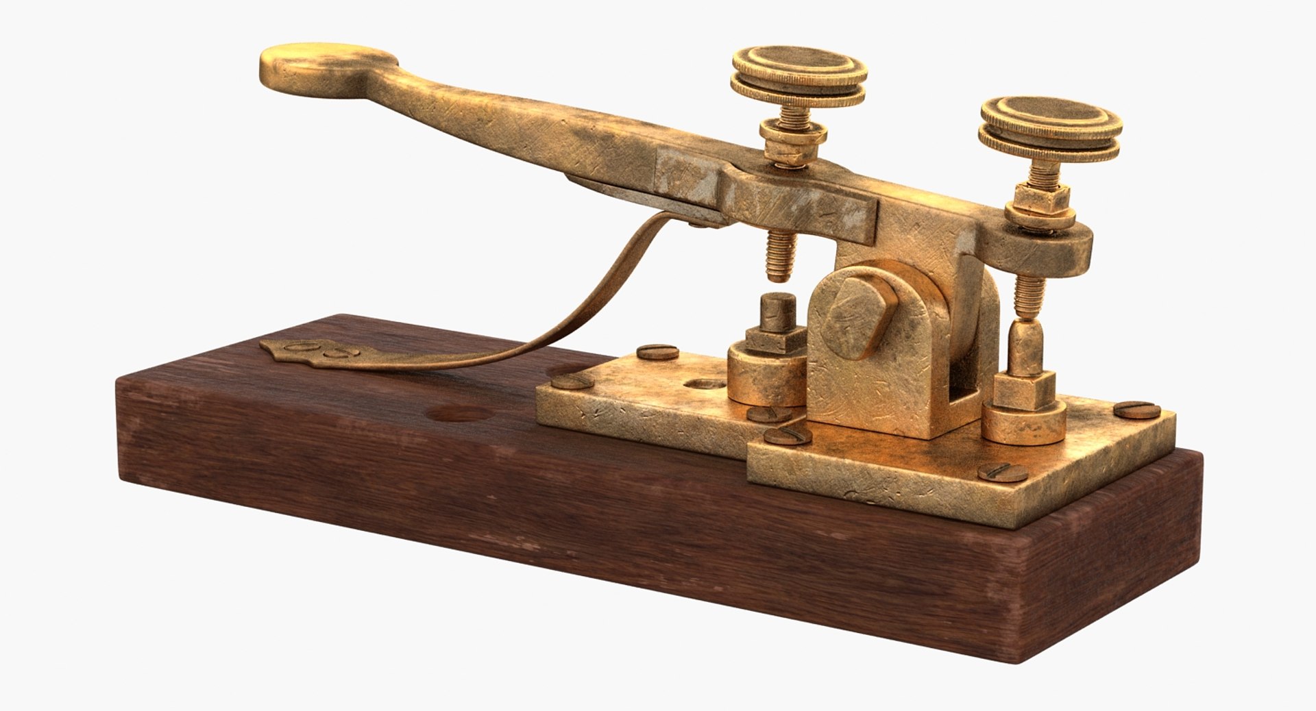 Vintage Telegraph Device 3d Model Turbosquid 1338219 