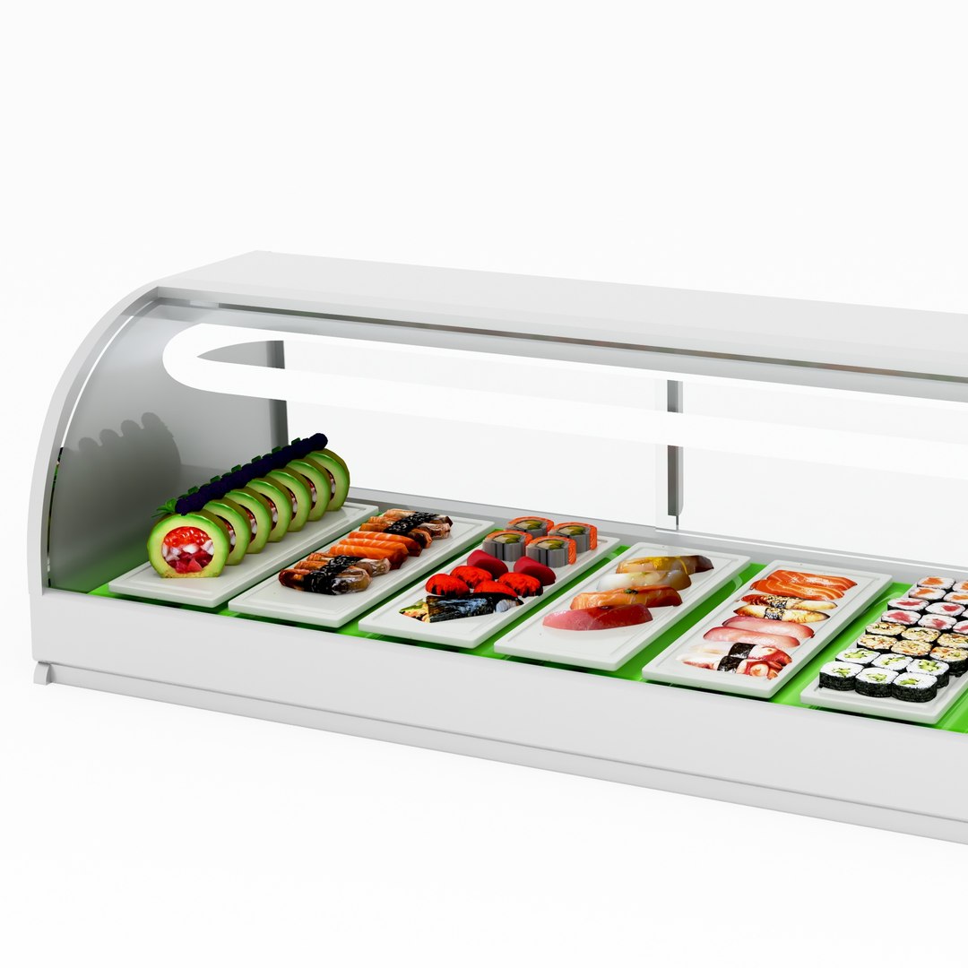 3D Model Sushi Display LB24 - TurboSquid 2224715