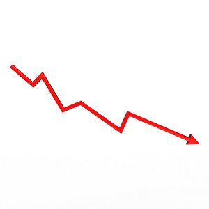 Arrow Graph Down