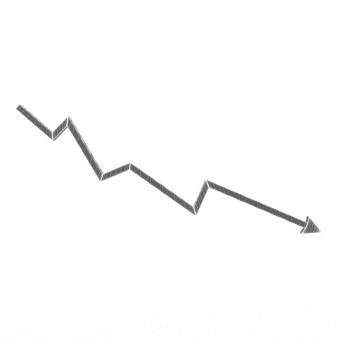 Arrow Graph Down 3D Model - TurboSquid 2025947