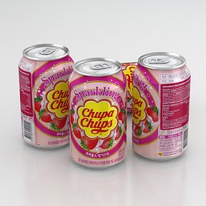 Beverage Can Chupa Chups Strawberry Cream 330ml 2020