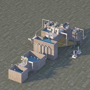 Wastewater treatment equipment 3D