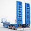 3D Drake Trailers Steerable Widener Low Loader 02 model