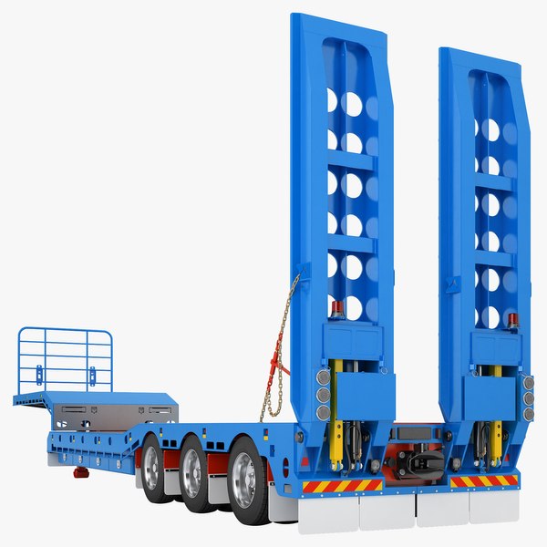 3D Drake Trailers Steerable Widener Low Loader 02 model