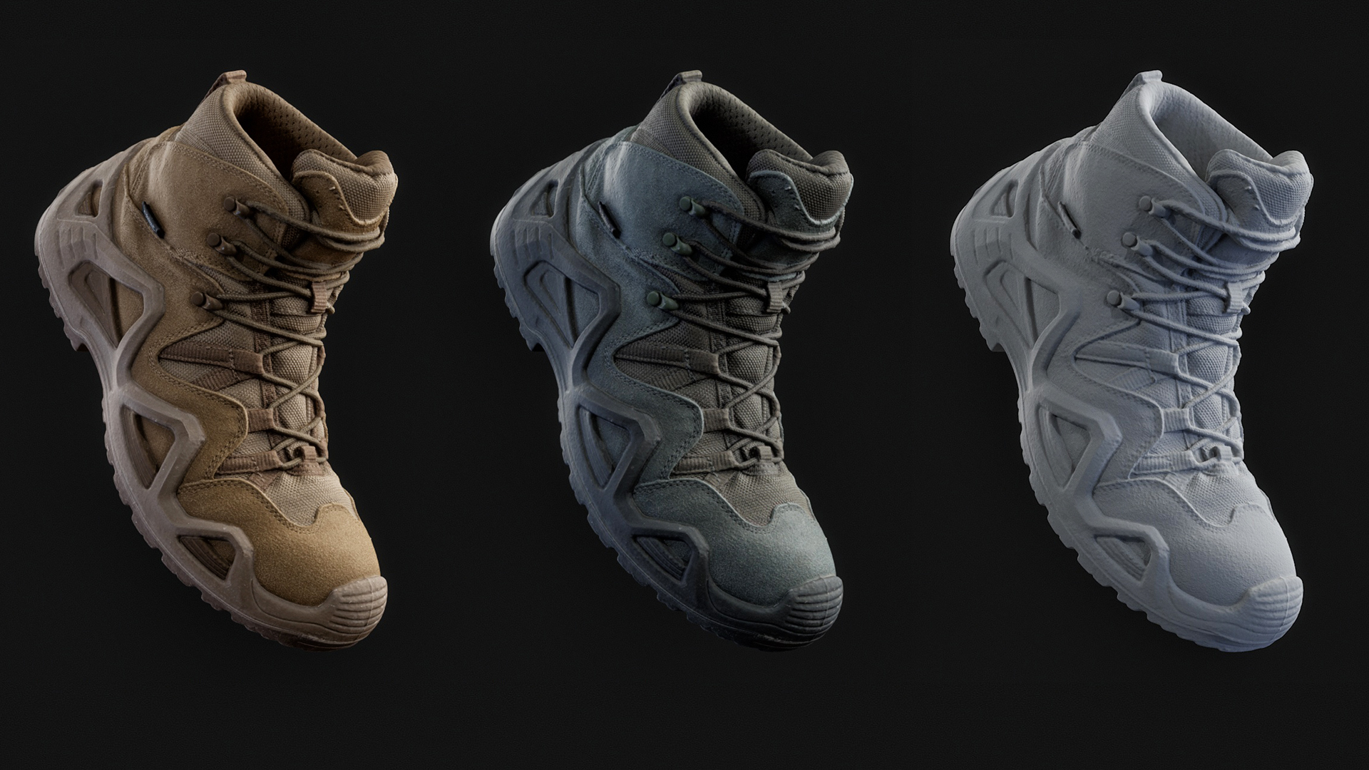 3D Army Trail Boot https://p.turbosquid.com/ts-thumb/6e/qEm25l/wz/01/jpg/1741863694/1920x1080/turn_fit_q99/aa8888ffcbbbe33e46a4d04c4db016ff0e6770f7/01-1.jpg