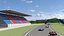 3D Dragway Stadium and F1 Race Track model