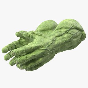 3D Hulk Hands Rigged for Modo
