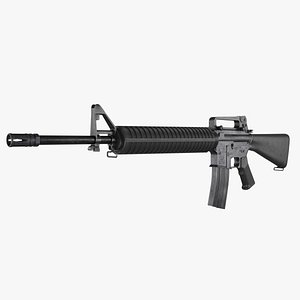 3D m16 rifle model