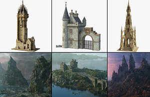 3D Scotland Collection model