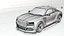High Performance Green Sports Car 3D Model Blender Shaded