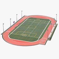 Athletic Running Track Stadium