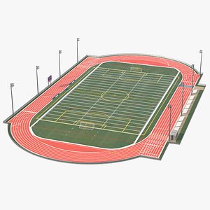 Athletic Running Track Stadium