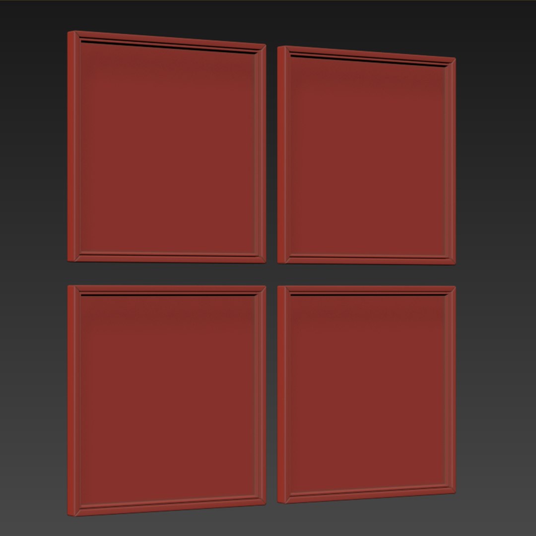 3D Model Picture Frames Set - TurboSquid 1418819