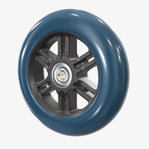 3D roller skate wheel model