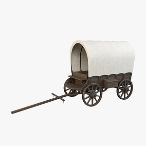 medieval wagon 3D model