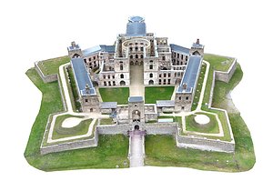 Castle Cross Ax 3D model