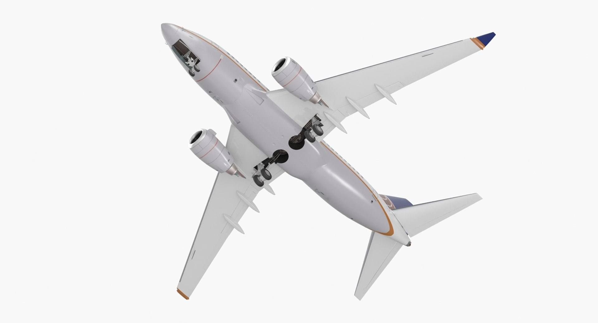 Boeing 737-600 United Airlines 3D model preview