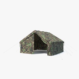 3D Army Tent Woodland