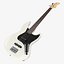 Electric 4-string bass guitar 02 white