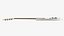 Electric 4-string bass guitar 02 white
