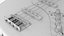Electric 4-string bass guitar 02 white