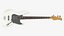 Electric 4-string bass guitar 02 white