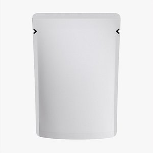Mylar plastic pouch bag mockup 09 3D model
