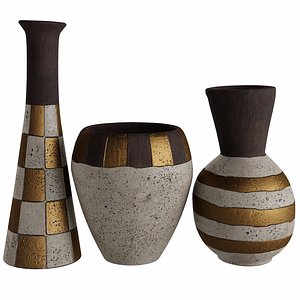 3D JARU POTTERY Vases
