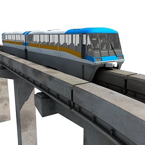 locomotive overpass 3d model