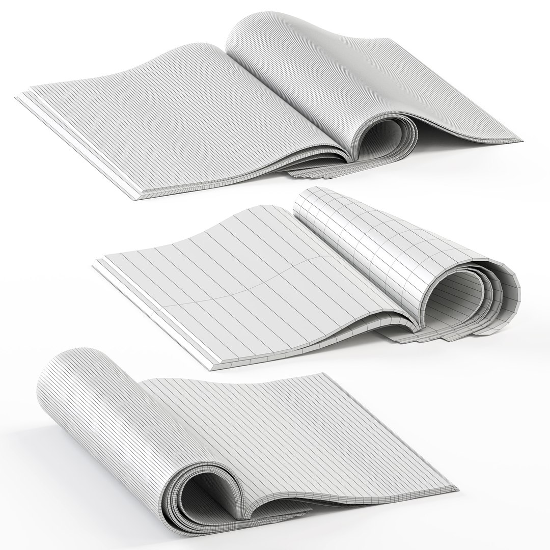 Magazines Rolled 3D Model - TurboSquid 1767155