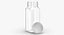 Botellas Cuadradas de Plástico 4oz 120ml Colección Transparente 02 - 3 modelos