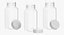Botellas Cuadradas de Plástico 4oz 120ml Colección Transparente 02 - 3 modelos