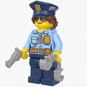 Lego Minifig Female Police