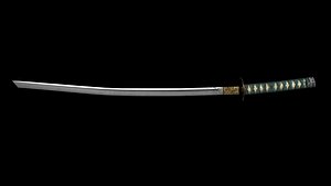 Katana Sword Low Poly 3D model