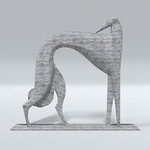 3D laos Greyhound Statue