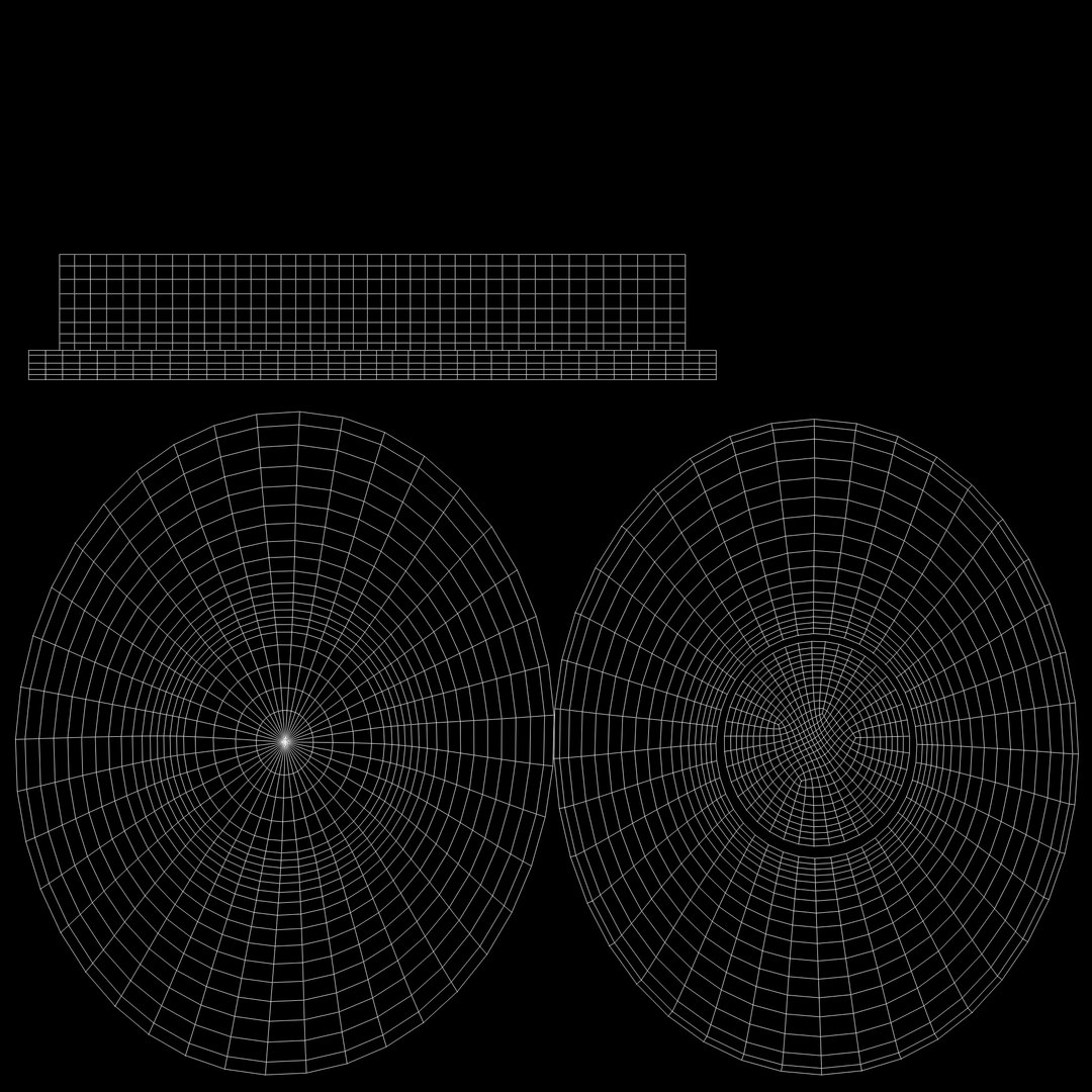 3D Round Black Hat With Large Rim model - TurboSquid 1960499