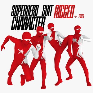Super Hero Suit (Rigged) + Poses