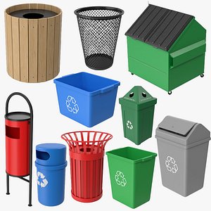 Trash Bin Containers Collection