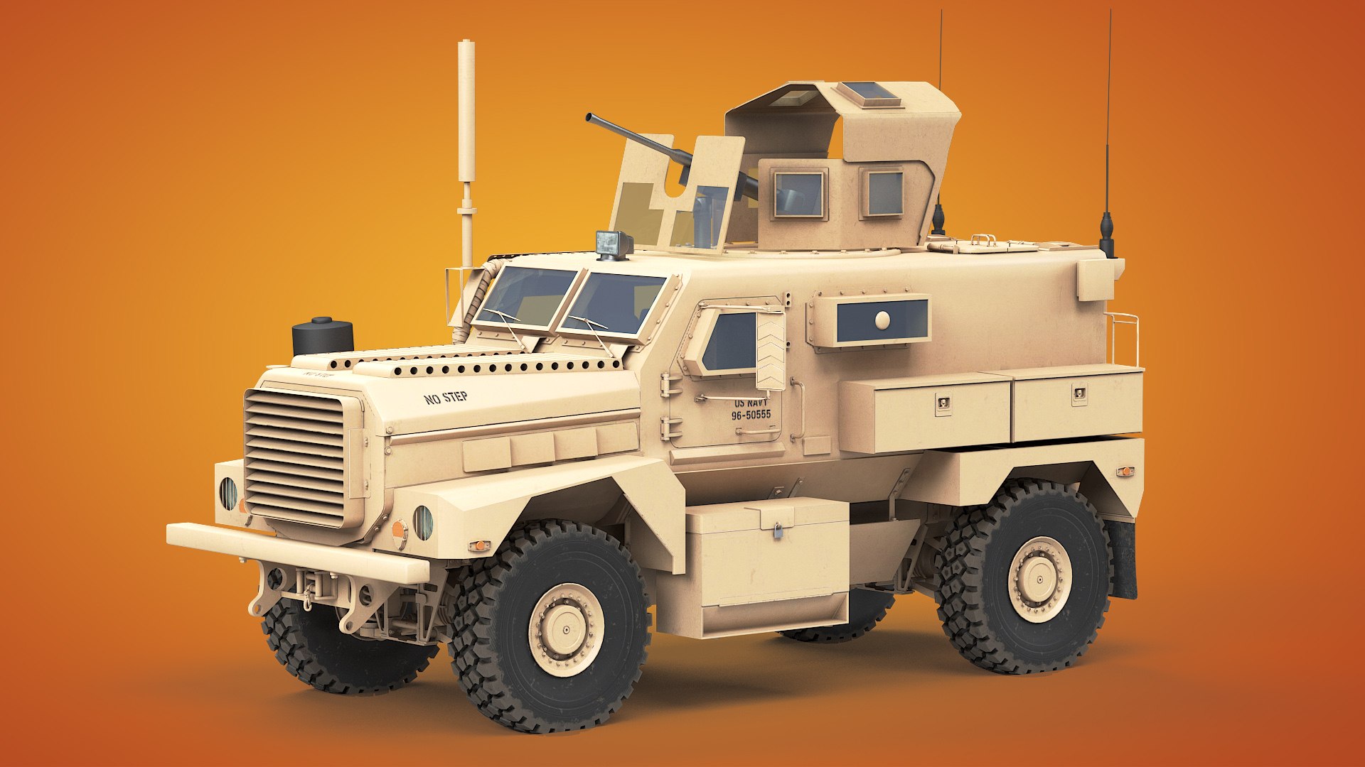 Mrap Cougar 4x4 Heavy Guns Carrier 3d Model - Turbosquid 1785107