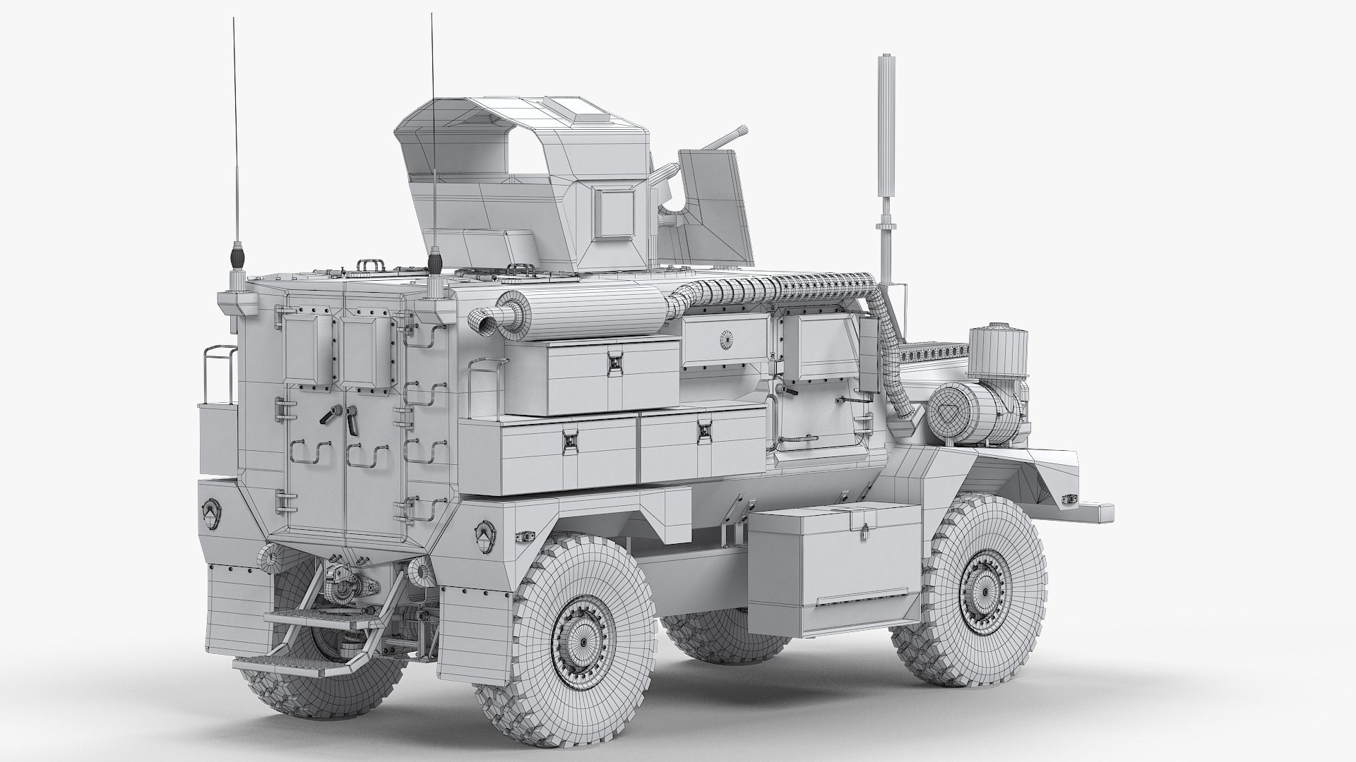 MRAP Cougar 4x4 Heavy Guns Carrier 3D Model - TurboSquid 1785107