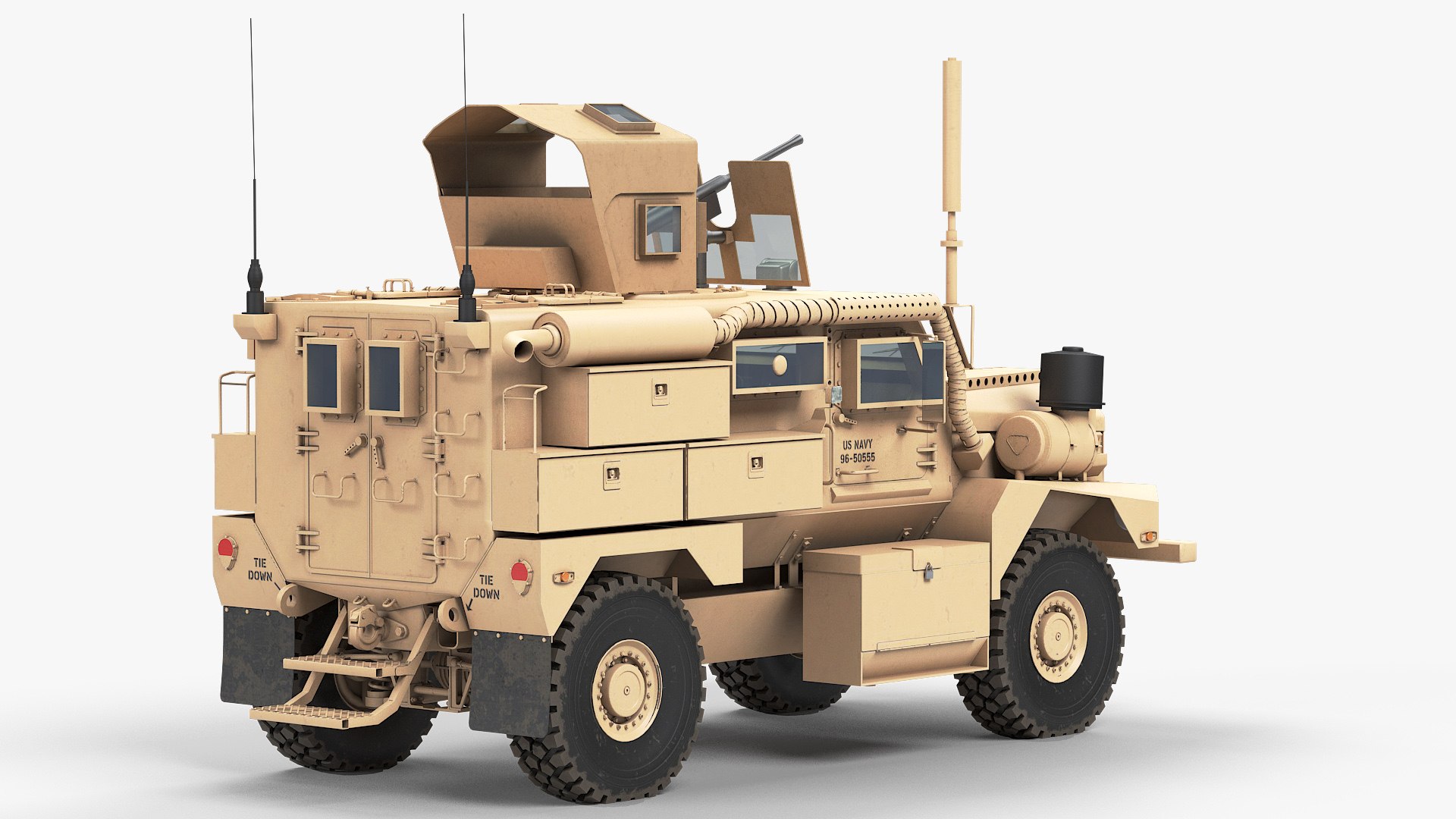 MRAP Cougar 4x4 Heavy Guns Carrier 3D Model - TurboSquid 1785107